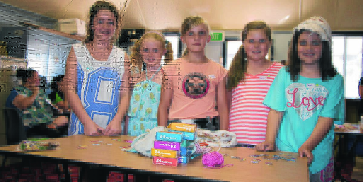 STARTING UP: Enjoying the first Girl Guides session in two years last Thursday was (from left) Caitlin Garth, 13, Isabel Harris, 9, Libby Aliendi, 9, Emily McVittie, 9, and Bronte Smith, 9. 