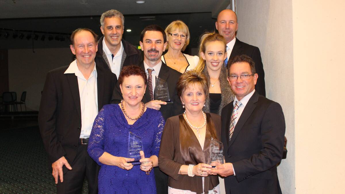 CELEBRATION: The Southern Cotton team celebrates after winning a swag of awards at the Leeton Outstanding Business Awards.