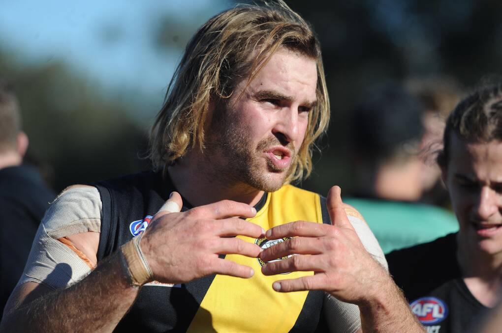 ONE OUT: Wagga Tigers premiership coach Shaun Campbell is the only Riverina League coach tipping a Collingullie-Glenfield Park victory on Saturday.