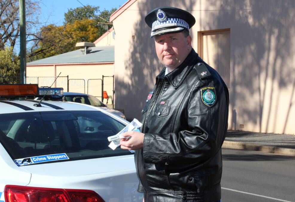 TEST: Chief Inspector John Wadsworth of the Griffith LAC attributes the high statistics in the MIA to the large amount of tests his officers are conducting. PHOTO: Jacinta Dickins