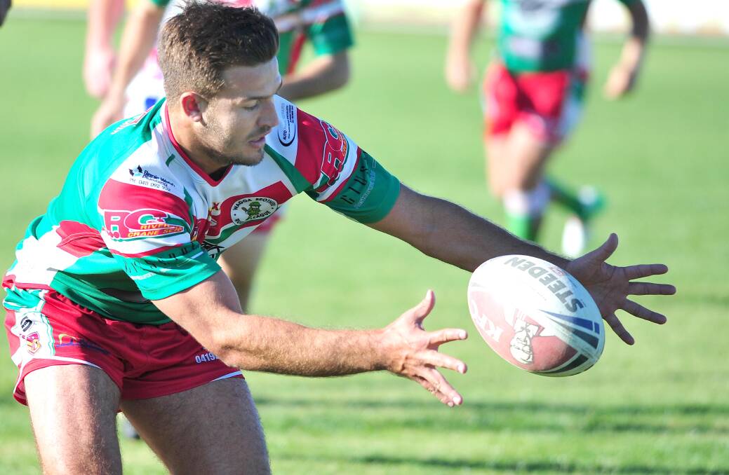 GRIP: Ed Ansell suffered a hamstring injury in Riverina's 28-12 loss to Monaro in the second round of the Country Championships on Saturday.