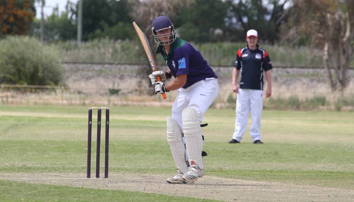 LOADING UP: Bill Buster led the way for The Phantoms with an unbeaten 110 against LSC Colts on Saturday. PHOTO: Anthony Stipo