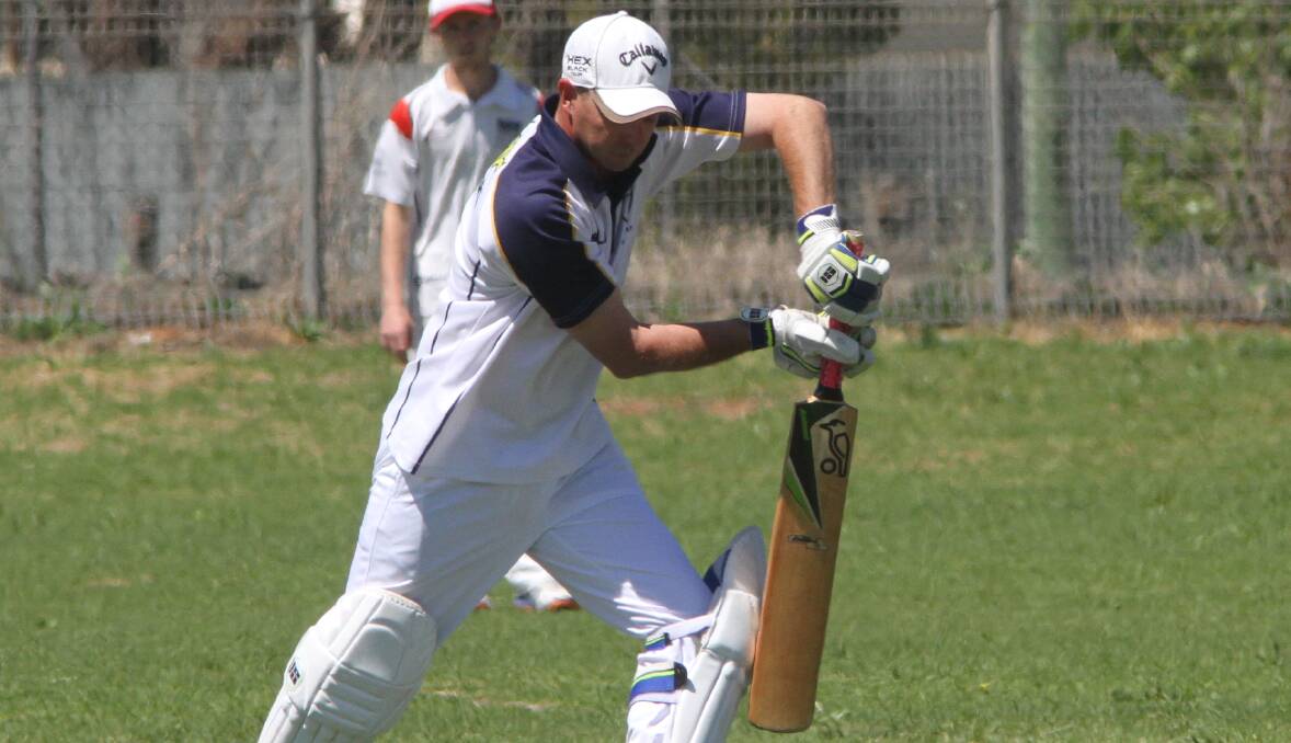 TEAM LEADER: Narrandera's Jono Schofield's 75 saw his side set a competitive total against LSC Colts in B grade. PHOTO: Jessica Coates.