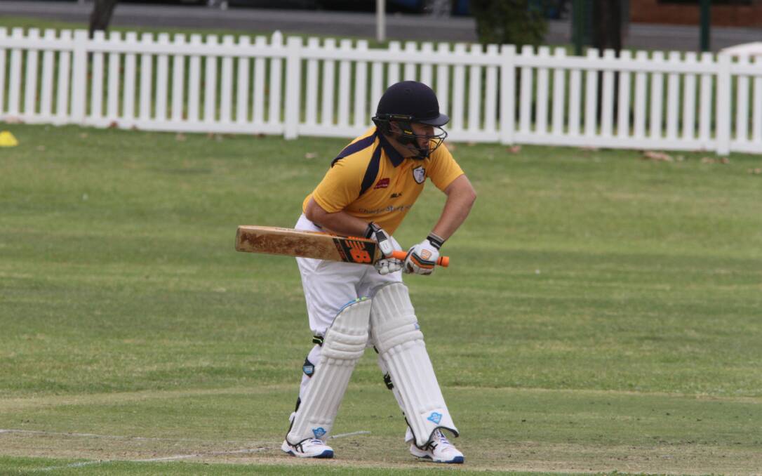 CAPTAIN'S KNOCK: Narrandera skipper Brent Lawrence has led his side to victory with 96 runs against the Colts. PHOTO: Jessica Coates