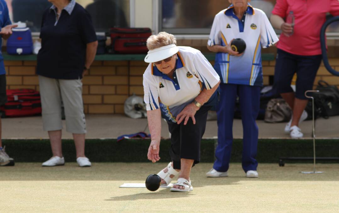 LUCKY DAY: May Cameron won the lucky draw this week for L&D ladies bowls. 