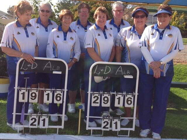 TOP RESULT: The Leeton & District ladies are the Regional Pennant 3s champions and now head to the Central Coast in August for state pennant playoffs. Picture: Contributed