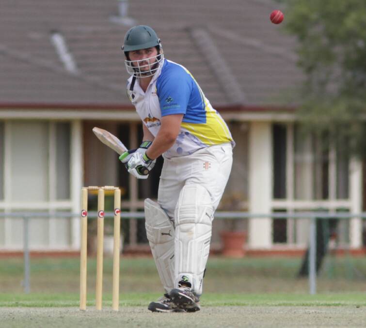 HELP NEEDED: Justin Kelly of the L&D during this year’s A grade two-day final. More umpires are needed for cricket in the region. Photo: Ron Arel 