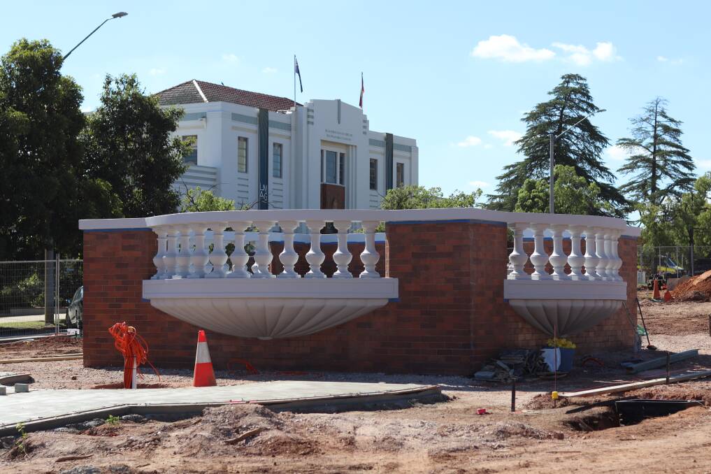 The band rotunda is currently being refurbished. Picture by Terry Schmidt 