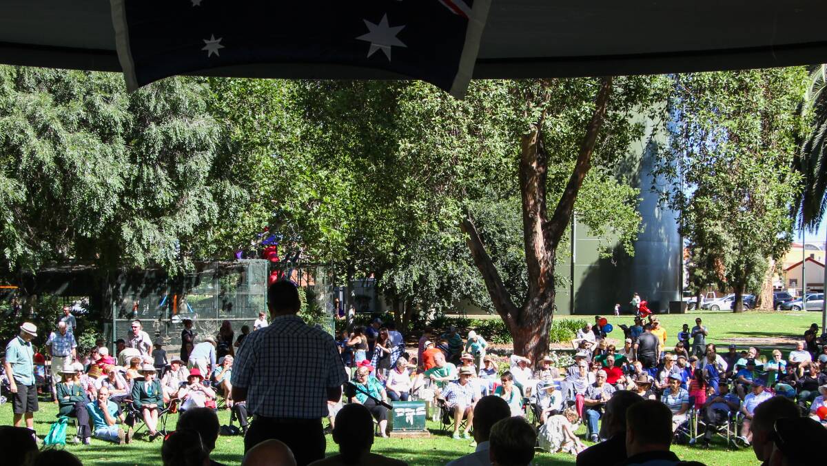 A BIG crowd turned out for the official Australia Day ceremony in Leeton. 