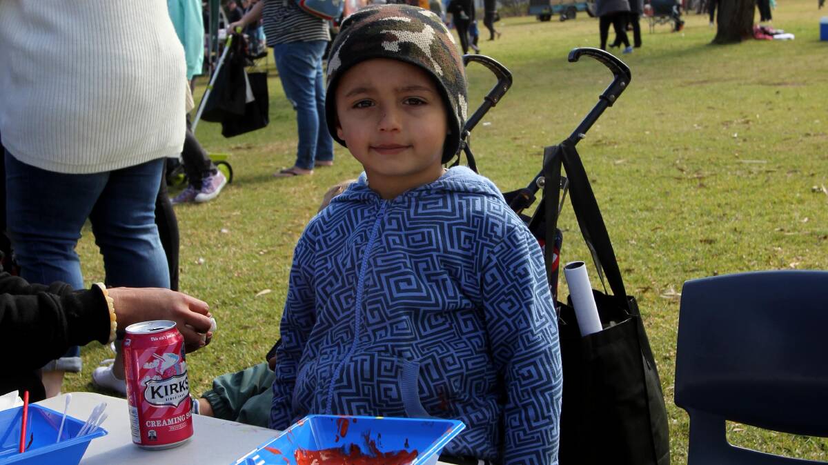 DAY OUT: Jeziah Ingram, 4, enjoys the community NAIDOC Week celebration at Gossamer Park on Monday, which included all kinds of activities and fun for all.