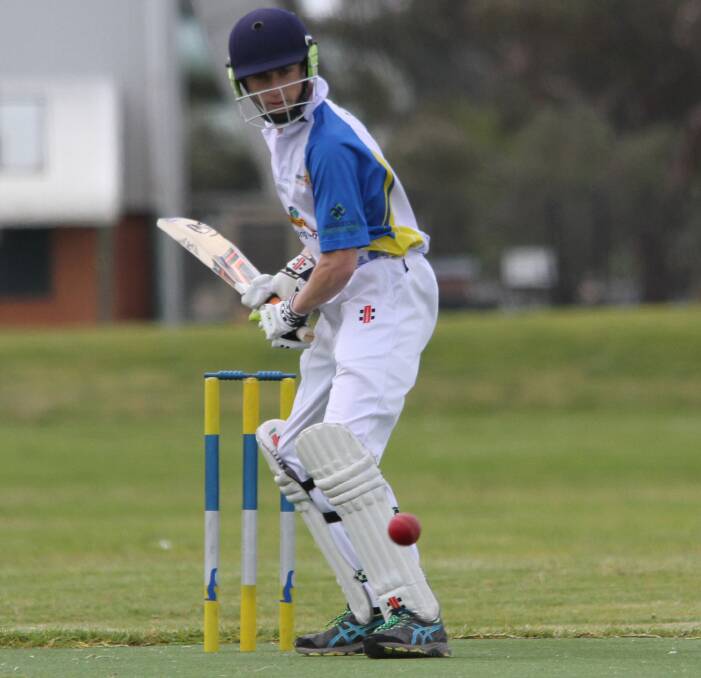 EYE ON THE PRIZE: Leeton and District Cricket Club’s Dayne Butler prepares for this delivery in his C grade match at No. 2 Oval on Saturday. Photo: Ron Arel 