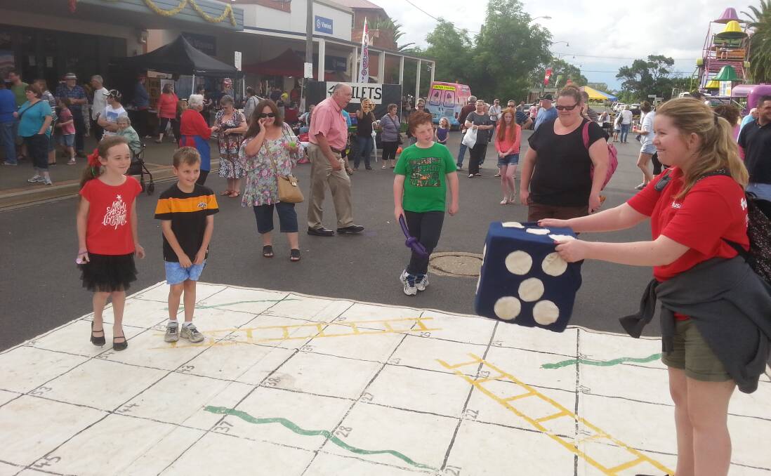ACTIVE: The Fusion group conducts activities at an event last year. The group will be holding various events as part of the Leeton Lions Club Family Fun Day. 