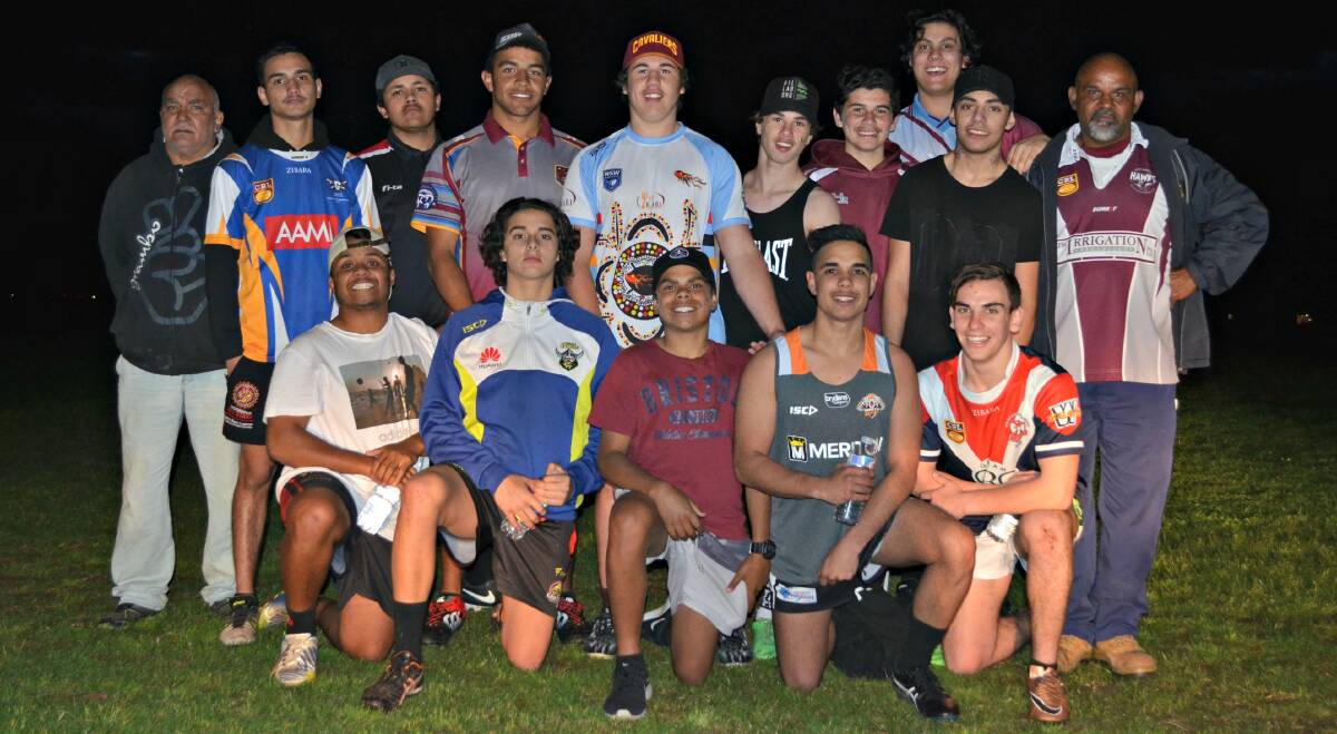 READY: The Frogs Hollow Yindyamarra Sporting Association Griffith under 17s side to compete at the 2016 Koori Knockout. Photo: Ben Jaffrey