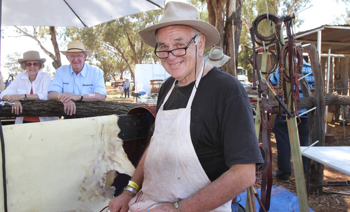 GOING BACK IN TIME: Glen Denholm from Barellan was one of many participating in the last Good Old Days weekend, which was held in 2015. 