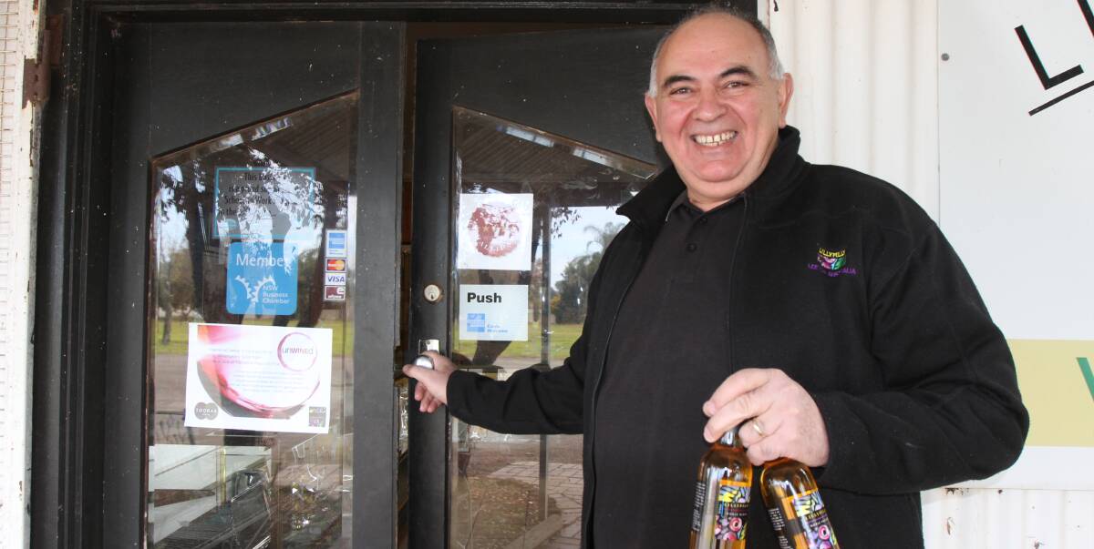 OPEN DOOR: Lillypilly Estate Winery winemaker Robert Fiumara celebrates the recent success of the business after it was named the best small cellar door in the Riverina and top results at the Winewise Championships.