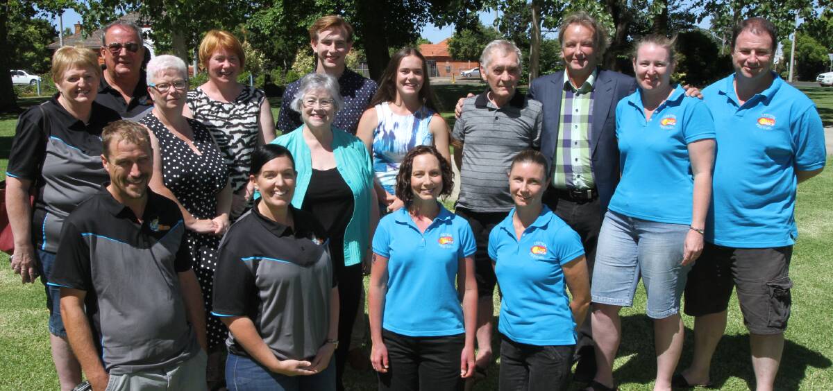 ACHIEVERS: The winners of this year’s Leeton Australia Day awards at the official ceremony on Thursday with ambassador Peter Wilkins. Photo: John Gray 