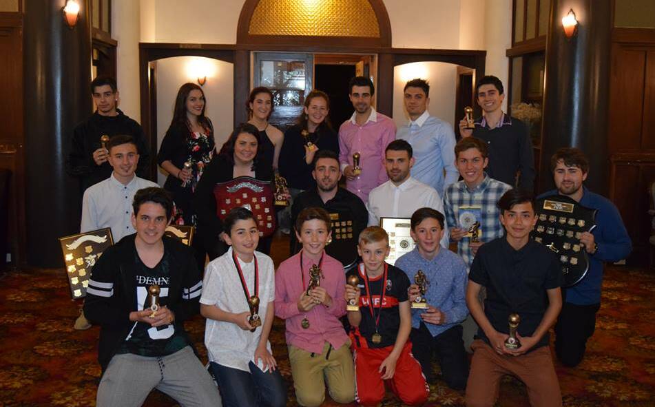 HARD WORK PAYS OFF: The many award winners from Leeton United's annual presentation evening recently. Photo: Contributed
