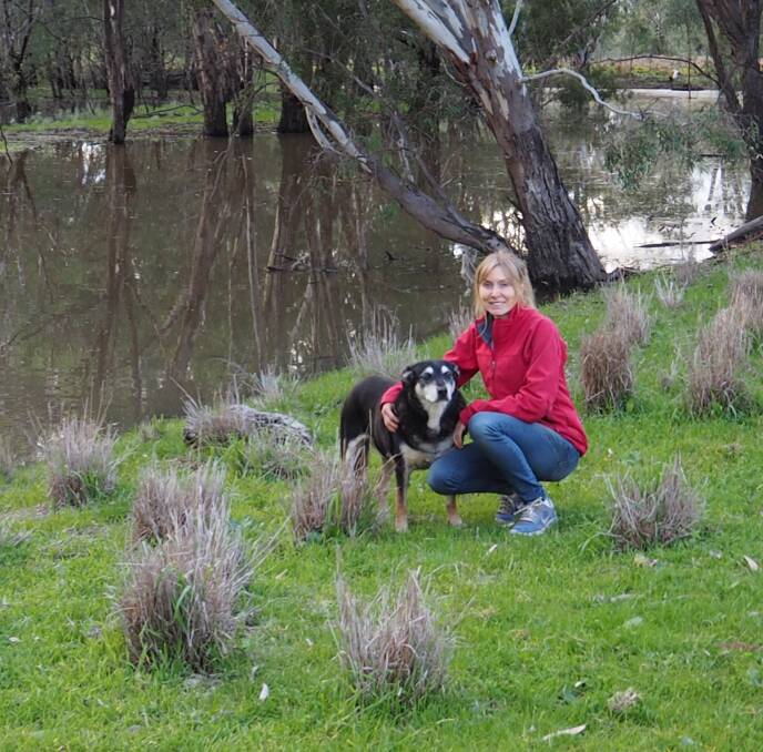 WORTH IT: Lucy Trinca has seen many different benefits on her property thanks to environmental water flows in the past month in the Yanco Creek. 