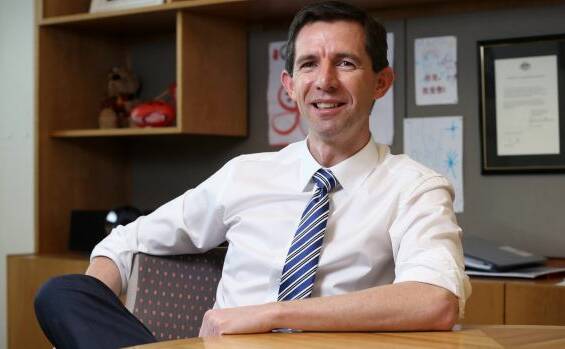 OPPORTUNITY: Federal Minister for Education and Training Simon Birmingham is hopeful  a new program will mean preschoolers can start learning different languages. 