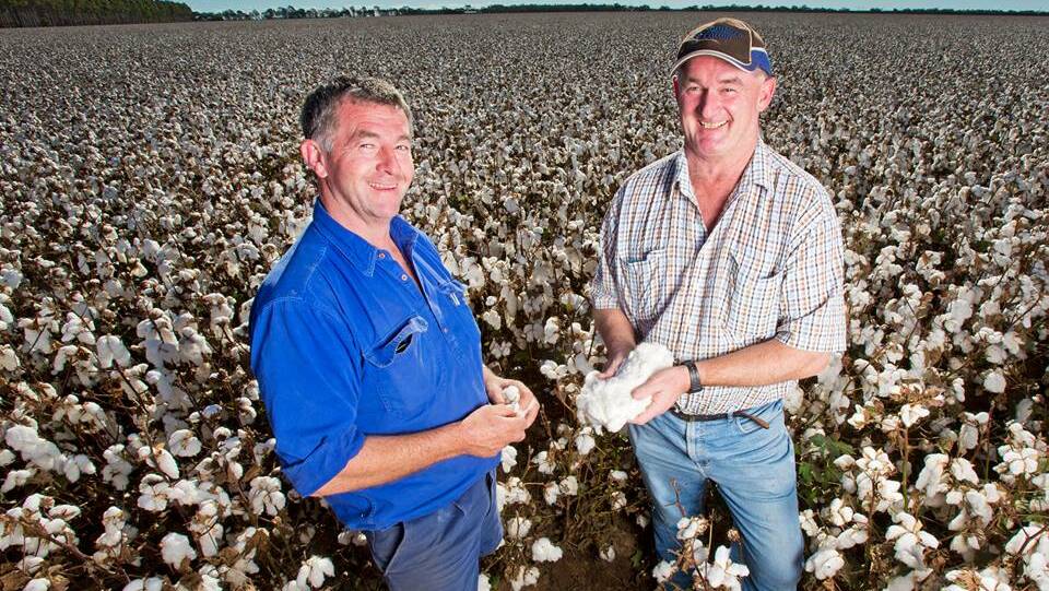 WHITTON cotton growers Tim and Roger Commins have been announced as finalists for the 2016 Australian Cotton Industry Awards. Photo: Facebook 