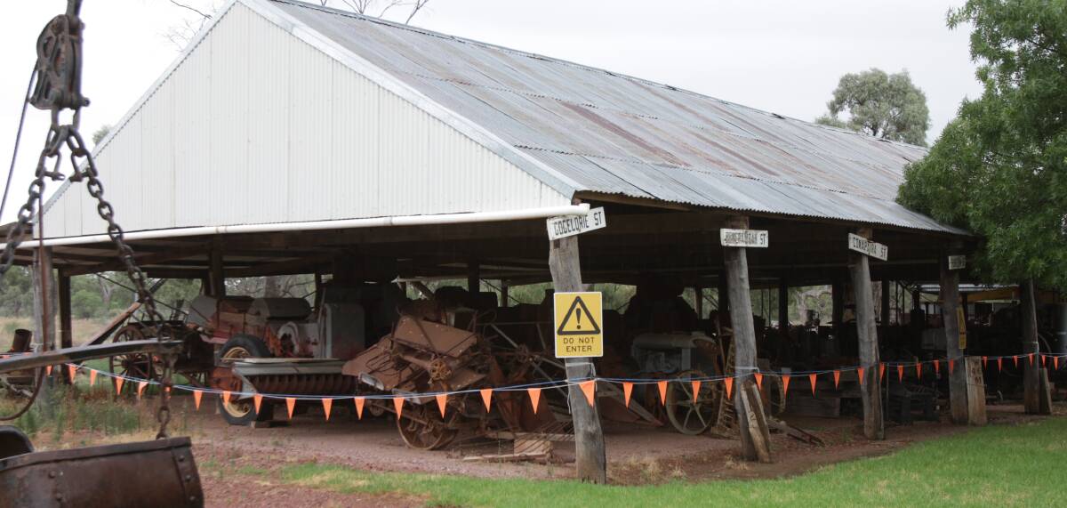 THE END?: The machinery shed at the Whitton Museum may soon be demolished as a result of safety and structural concerns. 