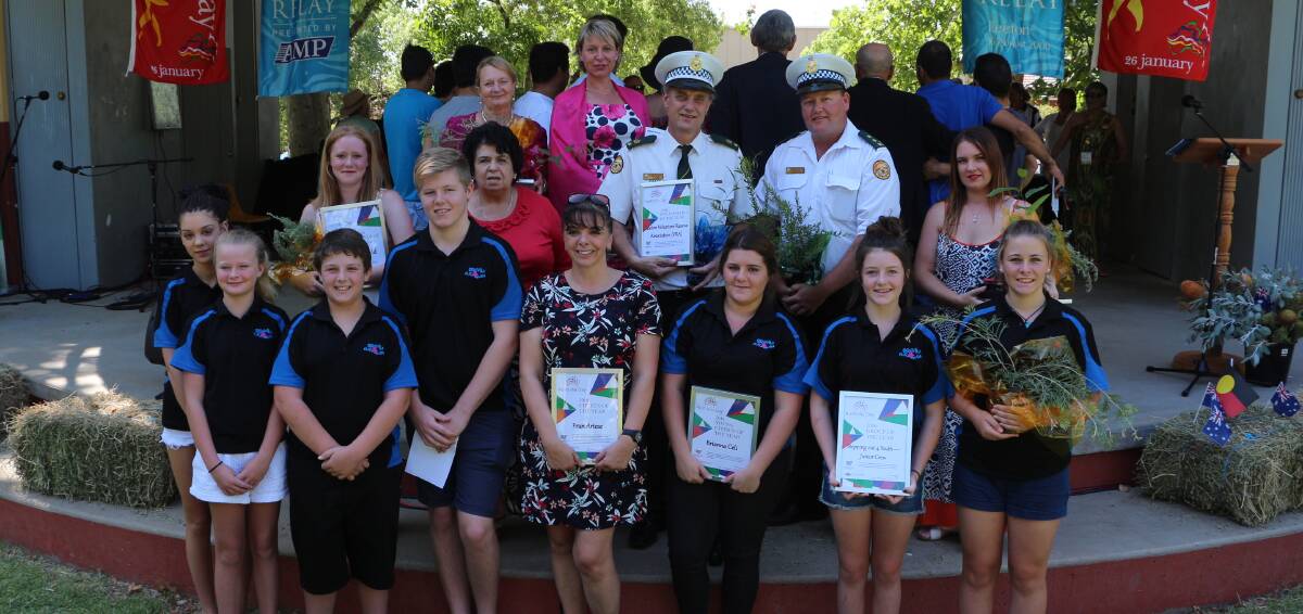 WINNERS: Recipients and nominees of this year's Australia Day Leeton shire awards. Photo: Ron Arel