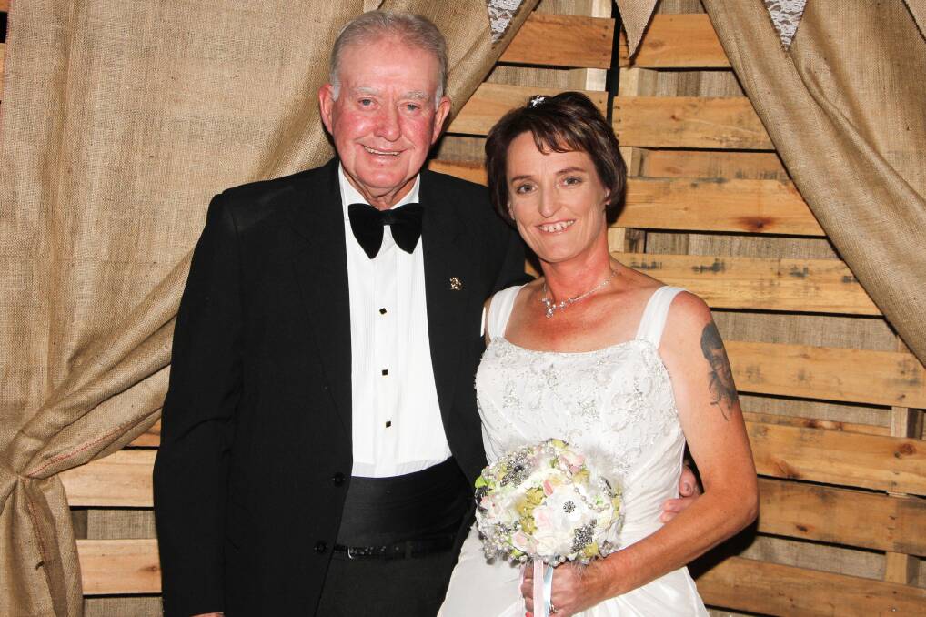SURPRISE CEREMONY: The Op Shop Debutante Ball offered a surprise twist with the marriage of Buster Ryan and Sue Parker Saturday night. Photo: Ron Arel