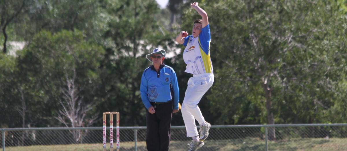 ON FIRE: Luke Rimmer claimed three wickets and conceded only 16 runs to help push the Ferrets to a powerful victory over the Colts. Photo: Ron Arel