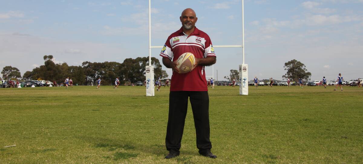 LOVE OF THE GAME: Eric Ingram is a legend among the hallowed ranks of the Yanco-Wamoon Hawks and contributes today as a coach for the team he loves. Photo: Ron Arel