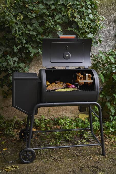 As an alternative to charcoal, the Fornetto Fumo Pellet Smoker ($599) features electronic auto-start ignition with a large capacity wood pellet box. 