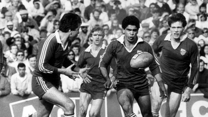 Learning from the greats ... Mark Ella playing for Randwick in 1984.