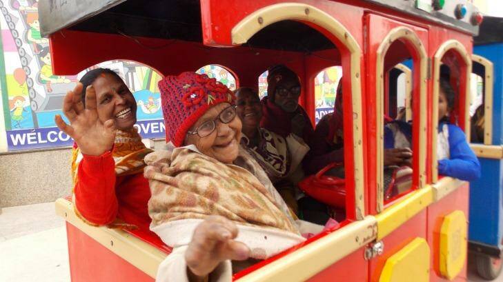 A group of leprosy patients out for lunch and some fun in Delhi to mark World Leprosy Day on January 31. Photo: Supplied