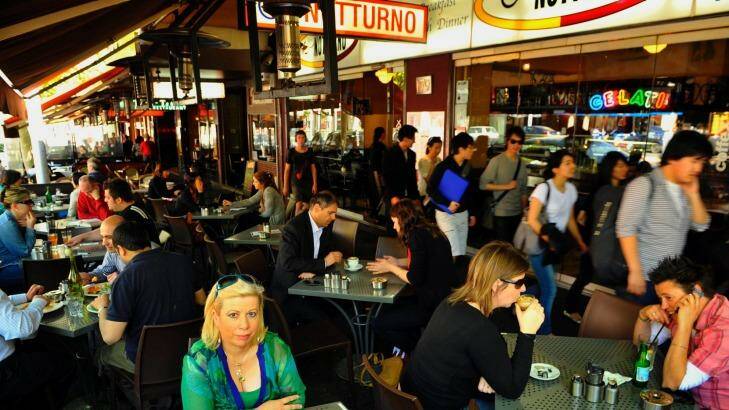 The popular Lygon Street dining strip is within the council boundary. Photo: Wayne Taylor