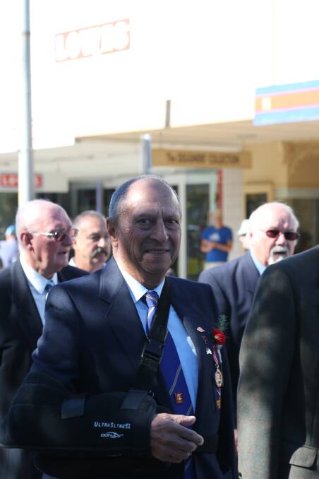 Anzac Day in Griffith. Jeff Bastianon. Picture: Anthony Stipo 
