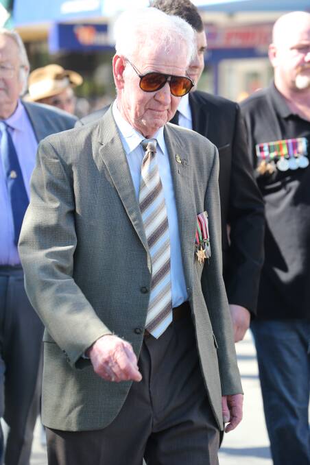Anzac Day in Griffith. Roy Maggs. Picture: Anthony Stipo 