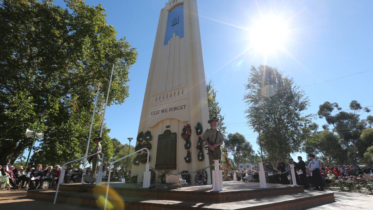 Anzac Day in Griffith. Picture: Anthony Stipo 