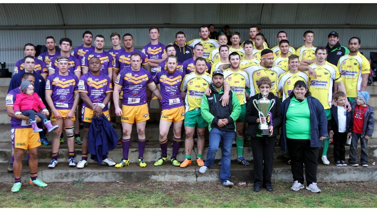 BOTH sides with the Fiumara family, who presented the Frank Fiumara Memorial Cup to Leeton for the fourth year in a row.