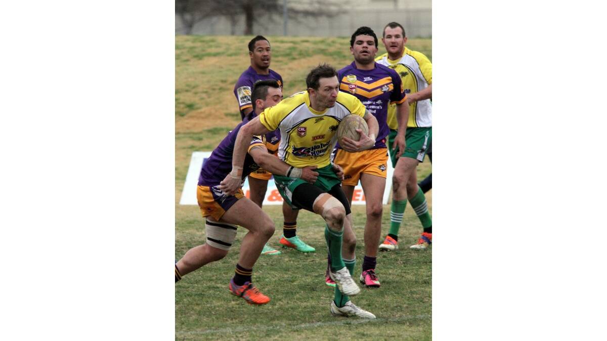 JEREMY Panuccio on his way to scoring the second of his three tries.