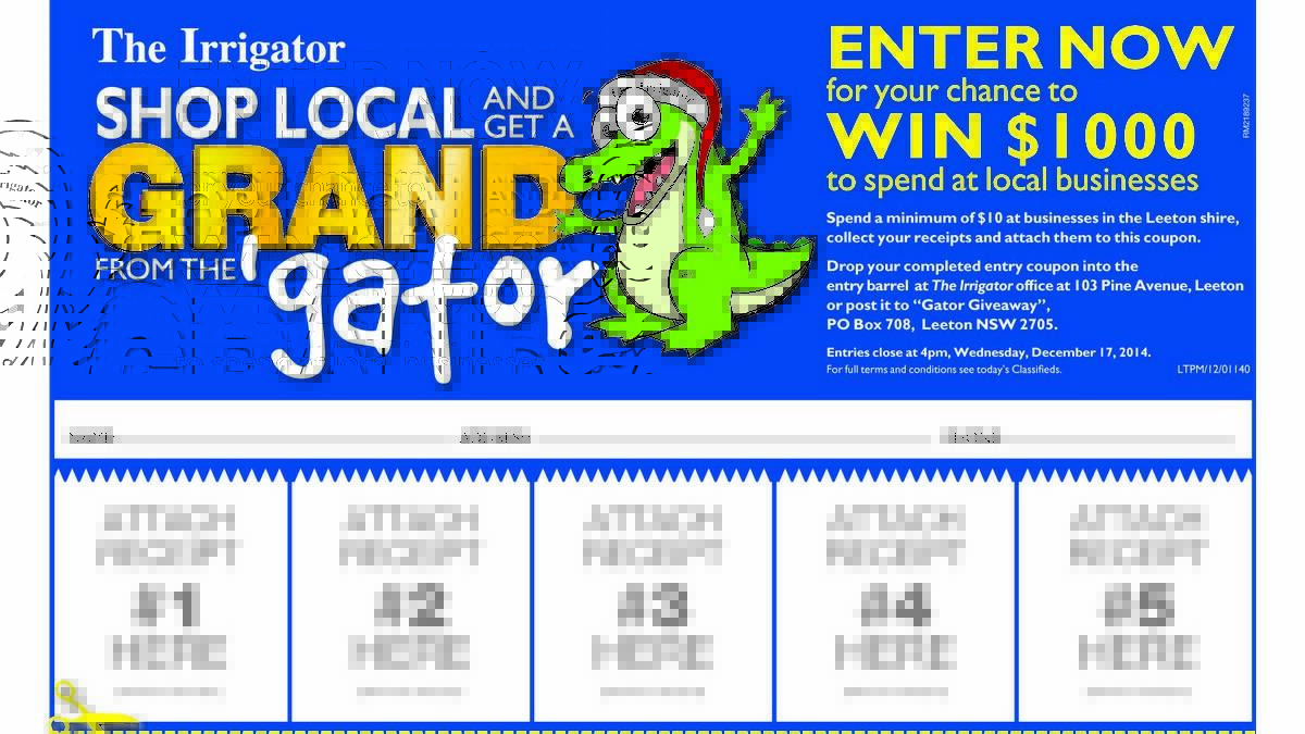 Get a grand from the 'Gator