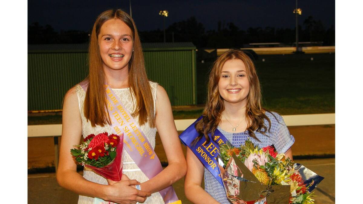 THIS year's Miss Teen Showgirl Clare van Werven (left) and 2014 Leeton Showgirl Kasey Henman.