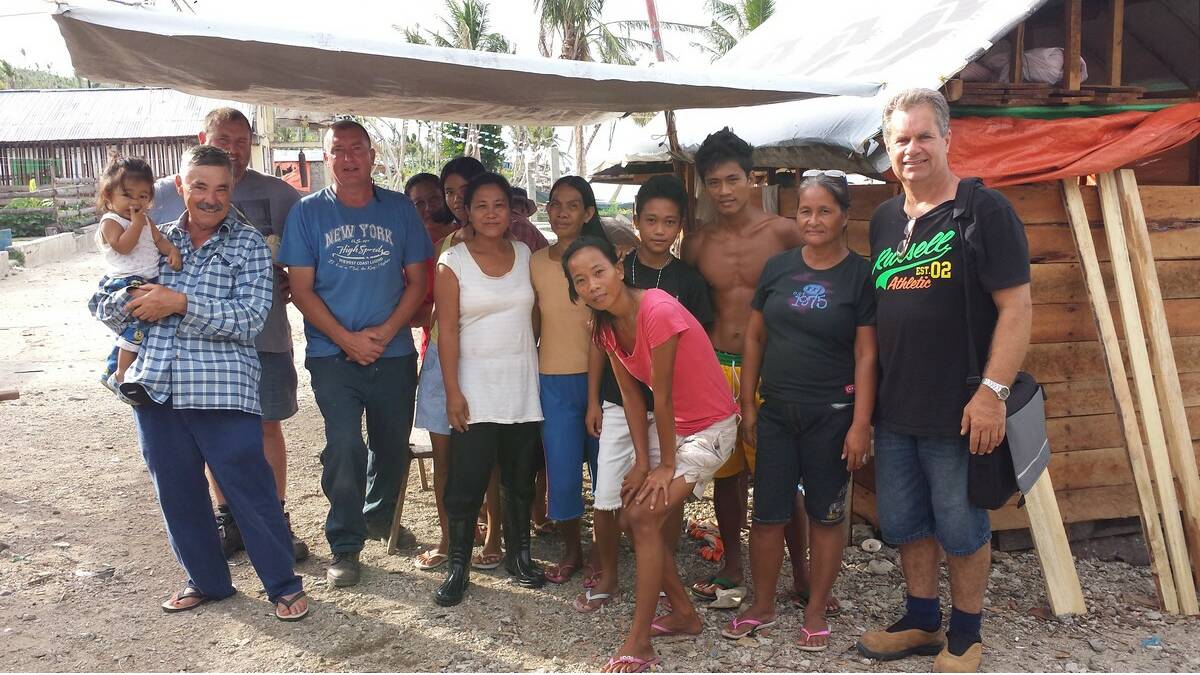 A GROUP of Leeton men recently travelled to the Philippines to help rebuild homes for those left homeless by Typhoon Haiyan.