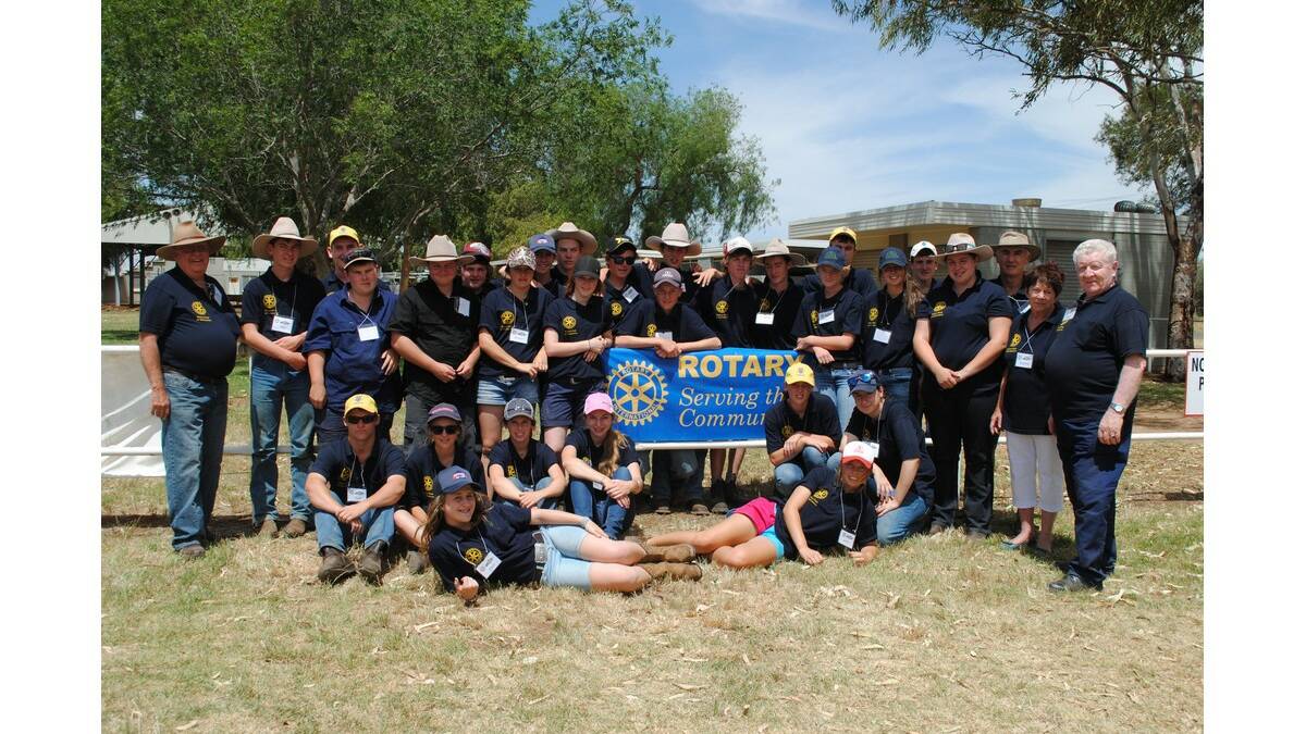 THE camp was held in Narromine, with Leeton High School student Clare HIllman (front) chosen to take part along with students from across the state.