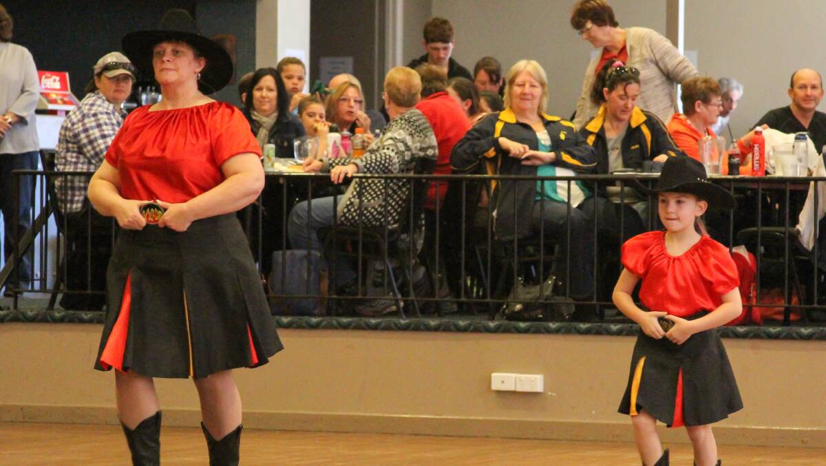 LINE dancers compete at the Leeton Eisteddfod on the weekend. 