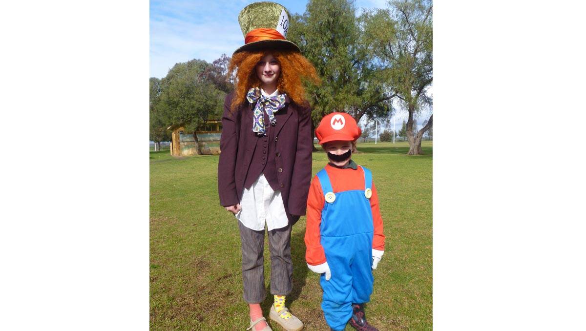  Best dressed winners at the parade were Tori Harrison as the Mad Hatter and Travis Newman as Mario.
