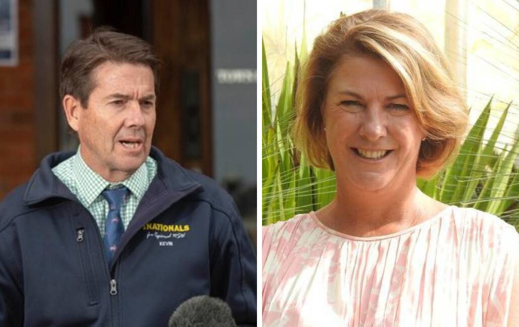 OUT WITH THE OLD IN WITH THE NEW: Former Minister for Water Melinda Pavey will no longer have any ministerial portfolios, and has been replaced by Nationals MP Kevin Anderson as the new Minister for Water. PHOTOS: Supplied INSET: Canva
