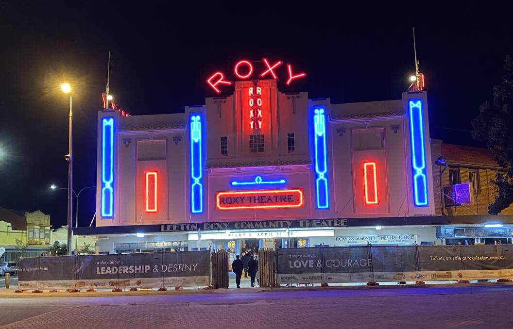 BEACON OF LIGHT: Roxy Theatre shines bright at night. PHOTO: Jackie Kruger