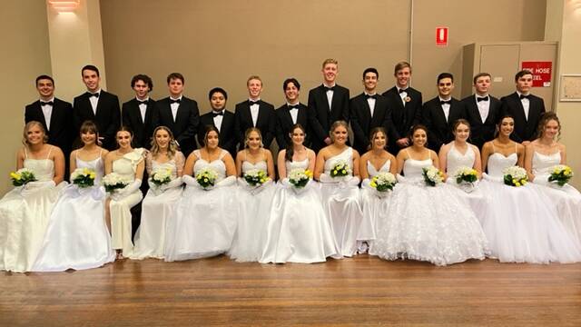 THE DEBS: Thirteen year 12 students made their debut for St Joseph's Catholic Debutante Ball on Friday night. PHOTO: Contributed