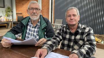 UNFAIR: Former Leeton mayor Paul Maytom and Mark Thomas who was fined by highway patrol in September 2021. PHOTO: Vincent Dwyer