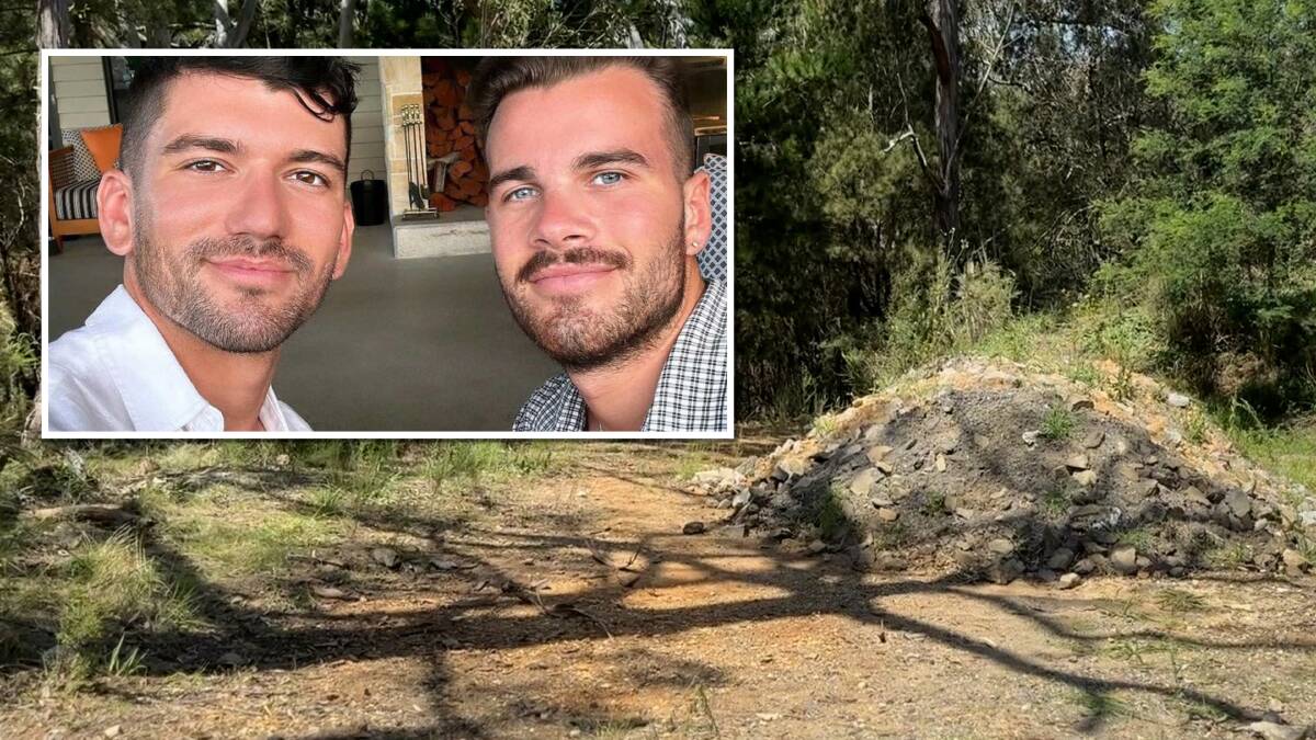 The scene were police discovered two bodies, believed to be of Jesse Baird, 26, and Luke Davies, 29. Pictures Karleen Minney, Instagram