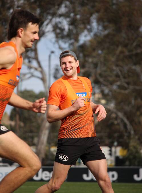 STRONG SEASON: Jacob Hopper finished third in the Kevin Sheedy Medal count. Picture: GWS Giants